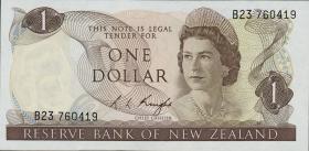 Neuseeland / New Zealand P.163c 1 Dollar (1975-77) (1) 