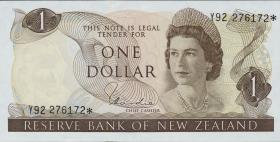 Neuseeland / New Zealand P.163dr 1 Dollar (1977-81) * Ersatznote (1) 