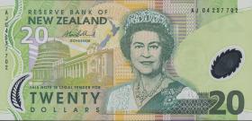 Neuseeland / New Zealand P.187b 20 Dollars (20)04 Polymer (1) 