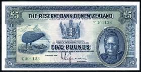Neuseeland / New Zealand P.156 5 Pounds 1934 (2+) 