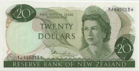 Neuseeland / New Zealand P.167d 20 Dollars (1977-81) * replacement (1) 