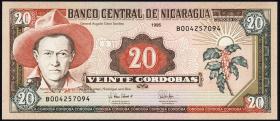 Nicaragua P.182 20 Cordobas 1995 (1) 