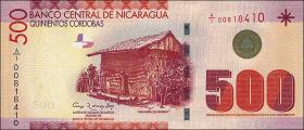 Nicaragua P.206a 500 Cordobas 2007 (1) 