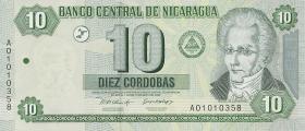 Nicaragua P.191 10 Cordobas 2002 (1) 