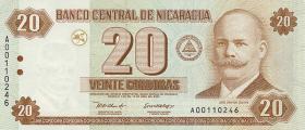Nicaragua P.192 20 Cordobas 2002 (1) 
