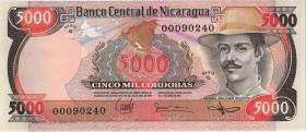 Nicaragua P.146 5000 Cordobas L. 1985 (1) 
