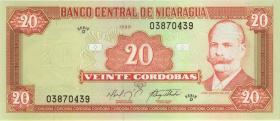 Nicaragua P.189 20 Cordobas 1999 (1) 