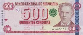 Nicaragua P.195 500 Cordobas 2002 (1) 
