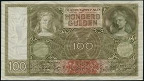 Niederlande / Netherlands P.051c 100 Gulden 1942 (1/1-) 
