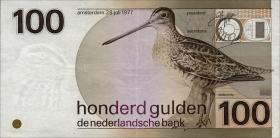 Niederlande / Netherlands P.097 100 Gulden 1977 (1981) (3+) 