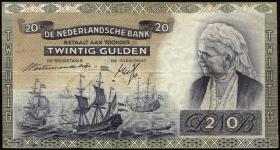 Niederlande / Netherlands P.054 20 Gulden 1941 (3+) 