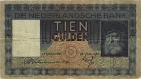 Niederlande / Netherlands P.049 10 Gulden 1936 (3-) 