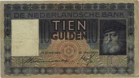 Niederlande / Netherlands P.049 10 Gulden 1939 (3) 