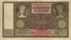 Niederlande / Netherlands P.051b 100 Gulden 1937 (3) 