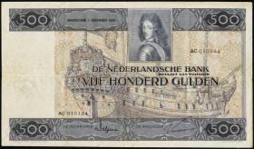Niederlande / Netherlands P.052 500 Gulden 1930 (3-) 