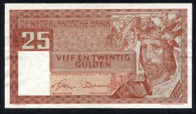 Niederlande / Netherlands P.084 25 Gulden 1949 (3+) 