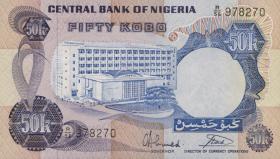 Nigeria P.14g 50 Kobo (1973-78) (1) 