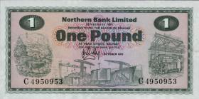 Nordirland / Northern Ireland P.187b 1 Pound 1971 (1) 