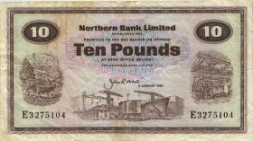 Nordirland / Northern Ireland P.189e 10 Pounds 1985 (3-) 