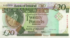 Nordirland / Northern Ireland P.072a 20 Pounds 1991 (1) 