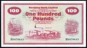 Nordirland / Northern Ireland P.192c 100 Pounds 1975 (2) 