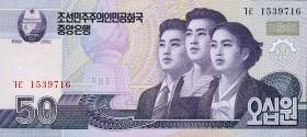 Nordkorea / North Korea P.60 50 Won 2002 (2009) (1) 