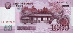 Nordkorea / North Korea P.64 1000 Won 2008 (2009) (1) 