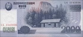 Nordkorea / North Korea P.65 2000 Won 2008 (2009) (1) 