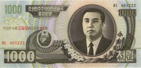 Nordkorea / North Korea P.56 1000 Won (2007) (1) Gedenkausgabe 