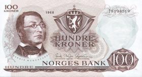 Norwegen / Norway P.38b 100 Kronen 1968 (1) 