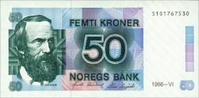 Norwegen / Norway P.42c 50 Kronen 1986 (1) 