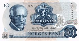 Norwegen / Norway P.36c 10 Kronen 1977 (1) 