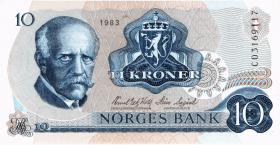 Norwegen / Norway P.36c 10 Kronen 1983 (1) 