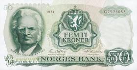 Norwegen / Norway P.37c 50 Kronen 1975 (1) 