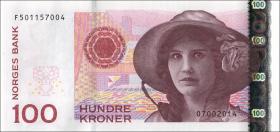 Norwegen / Norway P.49f 100 Kronen 2014 (1) 