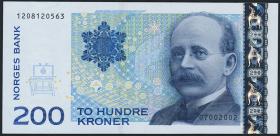 Norwegen / Norway P.50a 200 Kroner 2002 (1) 
