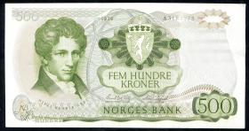Norwegen / Norway P.39a 500 Kroner 1978 (1-) 