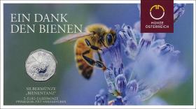 Österreich 5 Euro 2023 Bienentanz (Ostermünze) im Folder 