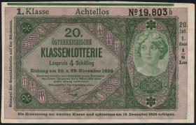 Österreich Donaustaat / Austria P.S152 20 Kronen (1923-37) (2) 