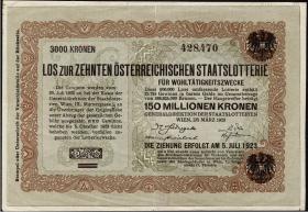 Österreich Donaustaat / Austria P.S156 10.000 Kronen (1923-37) (3+) 