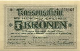 Österreich / Austria 5 Kronen Kassenschein 1918 (1) 