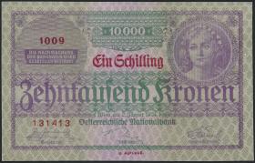 Österreich / Austria P.087 1 Schilling auf 10000 Kronen 1924 (1) 