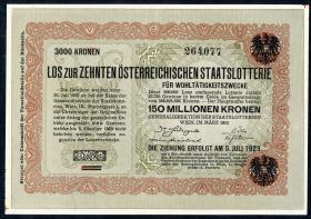 Österreich Donaustaat / Austria P.S156 10.000 Kronen (1923-1937) (2) 
