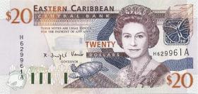 Ost Karibik / East Caribbean P.44a 20 Dollars (2003) 