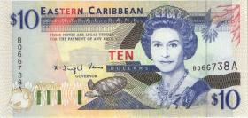 Ost Karibik / East Caribbean P.32a 10 Dollars (1994) (1) 