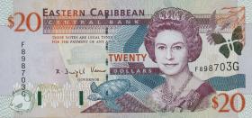 Ost Karibik / East Caribbean P.39g 20 Dollars (2003) Grenada (1) 