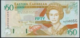 Ost Karibik / East Caribbean P.45g 50 Dollars (2003) (1) 