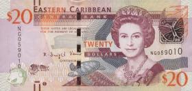 Ost Karibik / East Caribbean P.53b 20 Dollars (2015) 