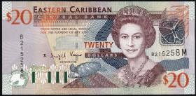 Ost Karibik / East Caribbean P.44m 20 Dollars (2003) (1) 