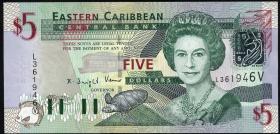 Ost Karibik / East Caribbean P.42v 5 Dollars (2003) (1) 